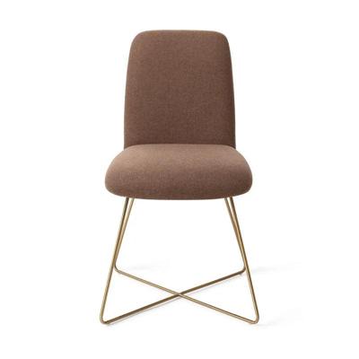 Jesper Home Eetkamerstoel 'Taiwa' Cross Gold, kleur Rustic Rye