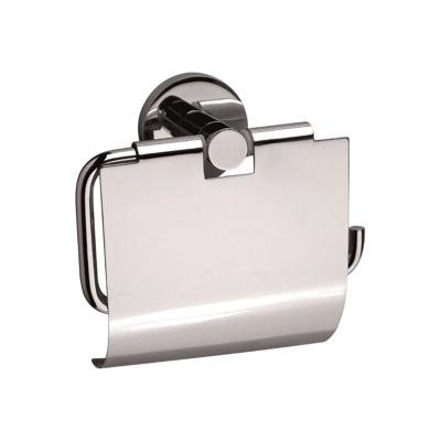 Sanix Round toiletrolhouder met klep chroom Sanix Round toiletrolhouder met klep chroom