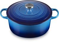 Le Creuset Braadpan Signature Azure ø 24 cm / 4,2 liter - thumbnail