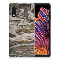 Samsung Xcover Pro | TPU | Siliconen hoesje | Steen - thumbnail
