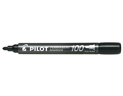 Viltstift pilot sca-100 rond f zwart Viltstift pilot sca-100 rond f zwart