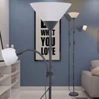 VidaXL Vloerlamp zwart - thumbnail
