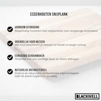 Blackwell Houten Snijplank - Met Greep - Essenhout - 50 x 40 x 4 cm - thumbnail