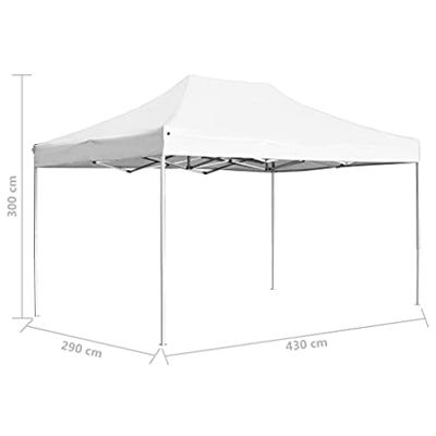 Partytent professioneel inklapbaar 4,5x3 m aluminium wit Partytent professioneel inklapbaar 4,5x3 m aluminium wit