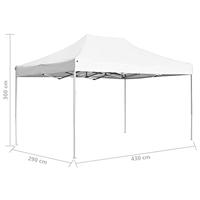 Partytent professioneel inklapbaar 4,5x3 m aluminium wit - thumbnail