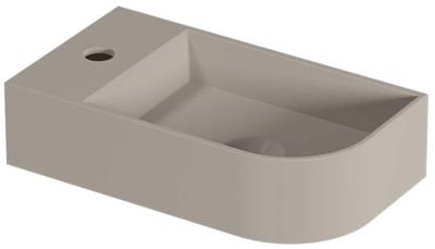 Saqu Orbido Wastafel 40x22x10 cm Mat Beige Zand