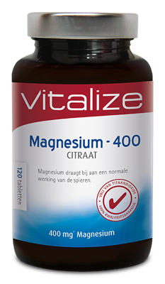 Vitalize Magnesium-400 Citraat Tabletten