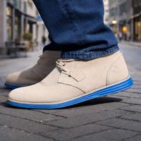 Heren Schoen Montfoort | Zand/Koningsblauw - thumbnail