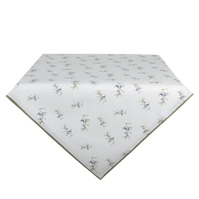 Clayre & Eef Tafelkleed 150x150 cm Wit Katoen Olijven Tafellaken Clayre & Eef Tafelkleed 150x150 cm Wit Katoen Olijven Tafellaken