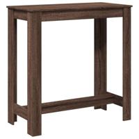 Bartafel 102x50x103,5 cm bewerkt hout bruin eikenkleurig - thumbnail