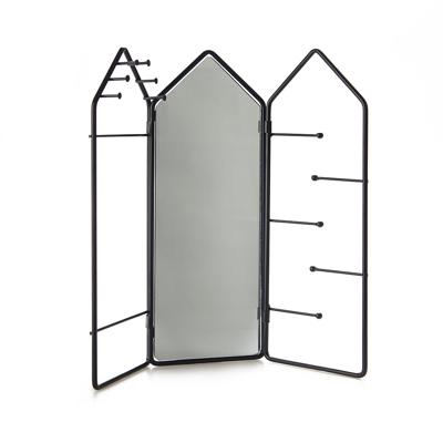 Balvi sieradenrek dames 29,5 x 32,5 x 2 cm staal zwart