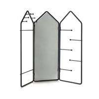 Balvi sieradenrek dames 29,5 x 32,5 x 2 cm staal zwart - thumbnail