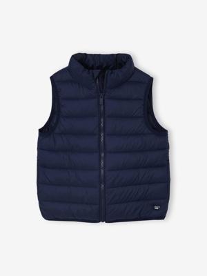 Lichtgewicht mouwloos donsjack marineblauw