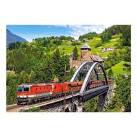 Castorland legpuzzel train on the bridge, 500st. - thumbnail