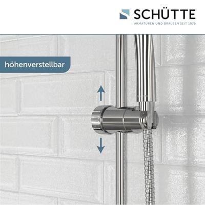Schutte NAPOLI doucheset | 60 cm Glijstang - 3 standen - chroom
 - 64830 - thumbnail