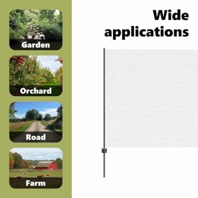 VidaXL Hek met paal grijs 1,6 x 25 m staal en pvc