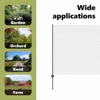 VidaXL Hek met paal grijs 1,6 x 25 m staal en pvc - thumbnail