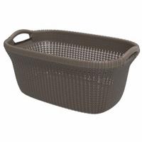 Curver Knit wasmand 40ltr bruin - thumbnail