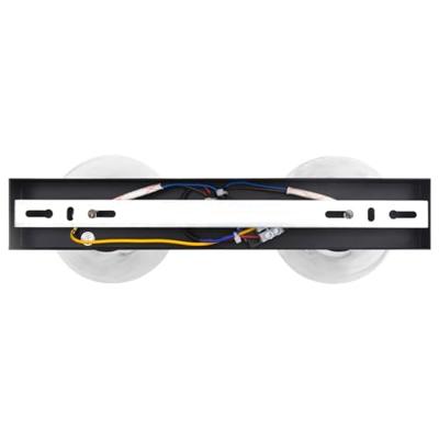 VidaXL Plafondspot zwart 33 x 13 x 26 cm glas en metaal