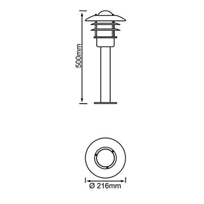 Brilliant RVS buitenlampTerrence - 45784/82