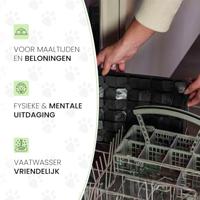 Eat Slow Live Longer Lick Mat Dimensions Flower Green - thumbnail