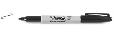 Sharpie permanent marker 1 mm rond zwart