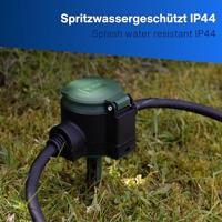 REV 0017103512 Stroom Verlengkabel 16 A Zwart, Groen 10 m H07RN-F 3G 1,5 mm² - thumbnail