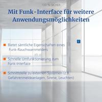 Hekatron FH.Genius Draadloze afstandsbediening werkt op batterijen, werkt op het lichtnet (b x h x d) 130 x 130 x 32 mm - thumbnail