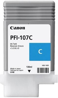 Canon inktcartridge PFI-107, 130 ml, OEM 6706B001, cyaan