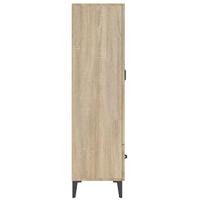 Hoge kast 70x31x115 cm bewerkt hout sonoma eikenkleurig - thumbnail