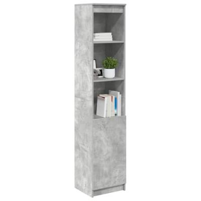Highboard 37,5x35x180 cm spaanplaat betongrijs Highboard 37,5x35x180 cm spaanplaat betongrijs