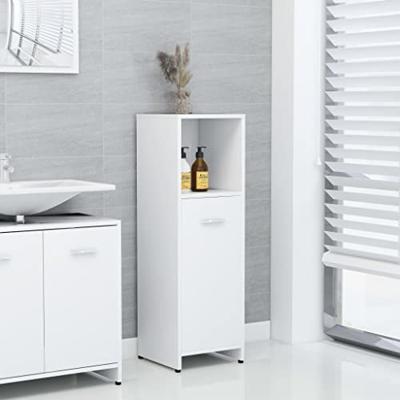 VidaXL Badkamerkast 30x30x95 cm bewerkt hout wit