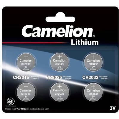 Camelion cr lithium button cell set (3x2 pieces)