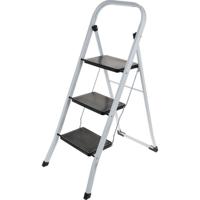 Keukentrap 3 Treden Inklapbaar Metaal - thumbnail