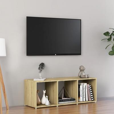 Tv-meubel 107x35x37 cm bewerkt hout sonoma eikenkleurig
