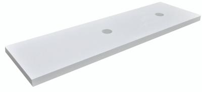 Wiesbaden wastafelblad 1600x460x55 dubb.hoogglans wit gelakt Wiesbaden wastafelblad 1600x460x55 dubb.hoogglans wit gelakt