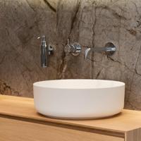 Waskom Loutro Malia Rond 42x42x14 cm Hoogglans Wit Loutro - thumbnail