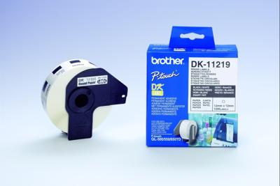 Huismerk Brother DK-11219 Labels (12mm Rond)