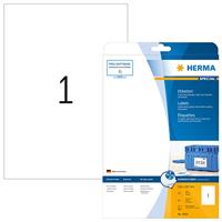 Etiket herma 4824 210x297mm wit 25st - thumbnail
