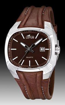 Horlogeband Lotus 15759/C / 15759-2 Leder Bruin 21mm