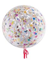 Bubbel ballon met confetti mix - thumbnail