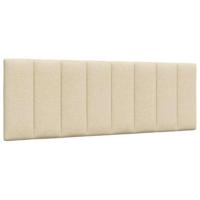 Bedframe zonder matras "Hanko" stof crèmekleurig 140x190 cm - thumbnail