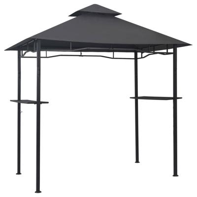 Barbecue paviljoen 240x150x255 cm staal antraciet