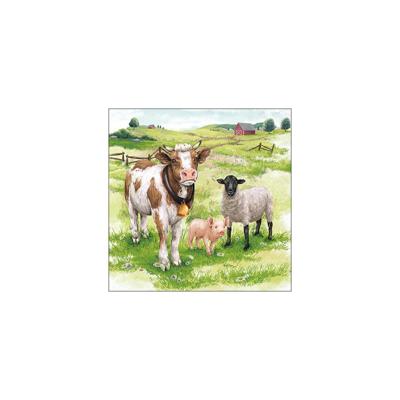 Ambiente Servetten 33cm boerderijdieren