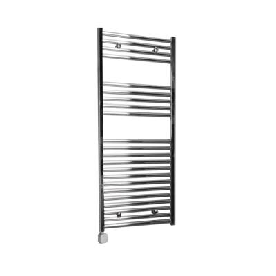 Electrische Wifi Radiator Sanicare HPW Carini 111,8x60 cm chroom Met Thermostaat Zilver Linksonder