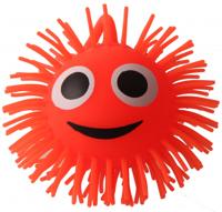 Jonotoys kneedbal met licht 10 cm junior oranje - thumbnail