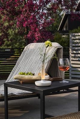 KonstSmide Oplaadbare tafellampBiarritz wit - 7827-253