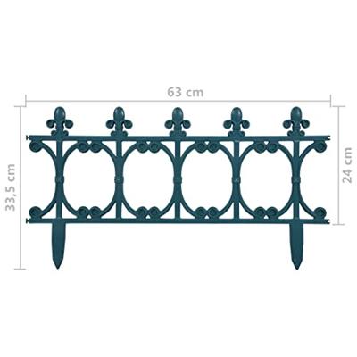 VidaXL Gazonranden 16 st 10 m pp groen