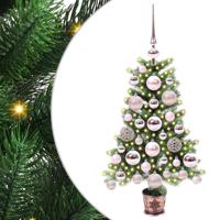 VidaXL Kerstboom met 150 led met standaard groen 65 cm pe - thumbnail