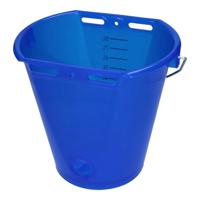 Kalveremmer wit transparant 2-zijdig plat Transparant blauw - thumbnail